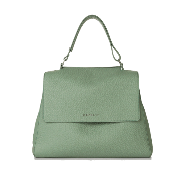 Orciani - Borsa SVEVA Media Tracolla Ricamo Verde/Rosa - BT2006 NAIF