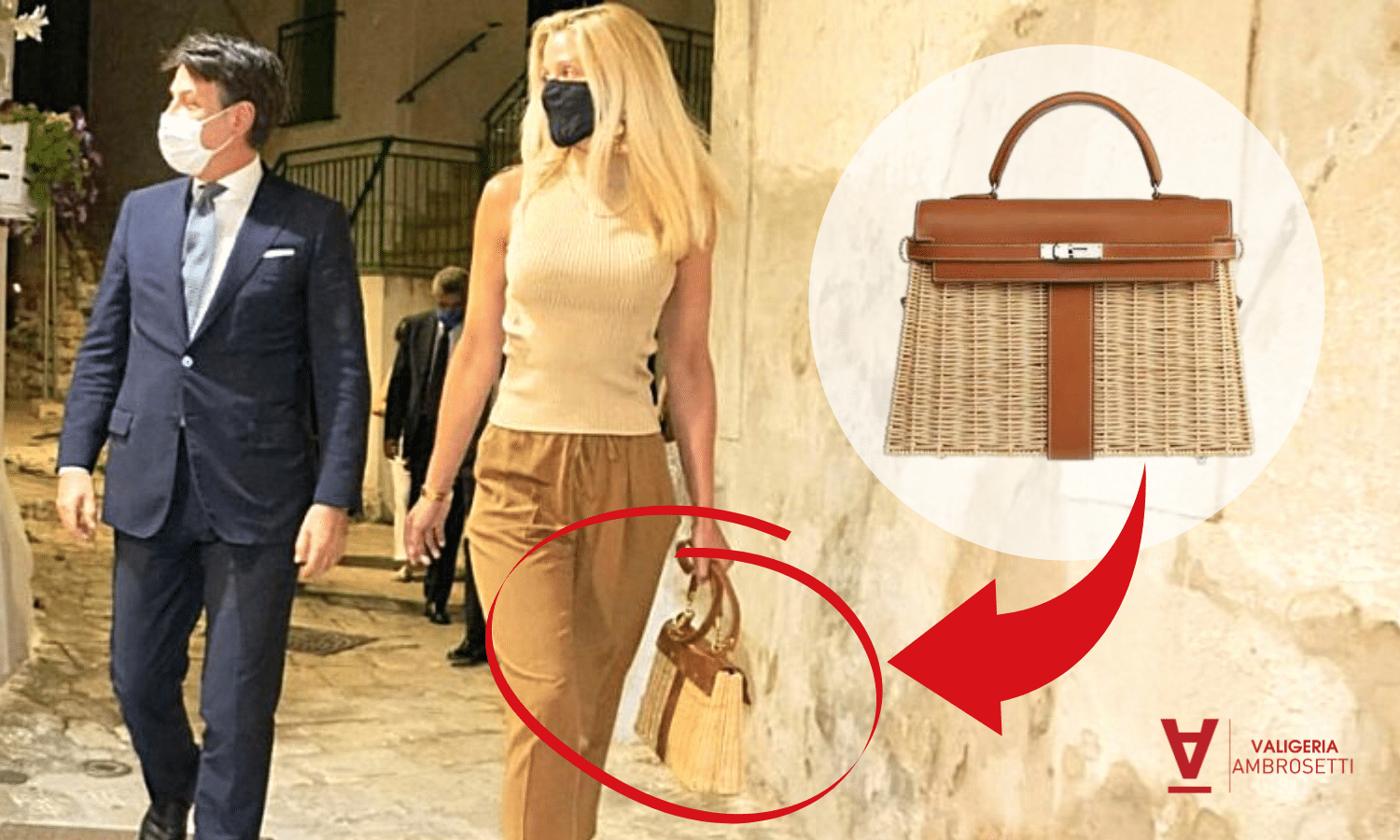 Hermès Kelly: ecco la borsa indossata dalla fidanzata di Giuseppe Conte