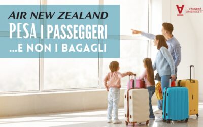 Air New Zealand: dal 1 giugno si pesano i passeggeri e non le valigie