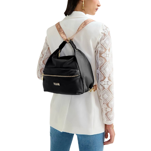 Borsa A Tracolla Antifurto Unisex - Leggera E Resistente All'Acqua - Dimensioni 32x21,8x1 Cm - Nera, Per Viaggi Ed Escursioni - 3